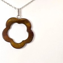 Doğaltaş Sedef Taşı Kolye