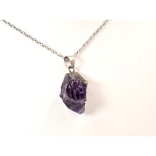Doğaltaş Ham Ametist Kolye