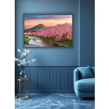 Çiçek Temalı Dekoratif Cam Tablo