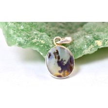 Doğaltaş Akik Gümüş Kolye