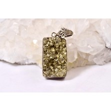 Doğaltaş Pirit Gümüş Kolye