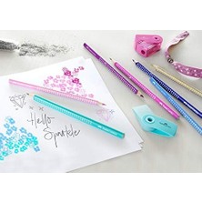 Skygo Parlak Renkler Boya Kalemi, 12 Renk, Metal Kutu, Pembe, Ergonomik Üçgen Gövde, Fsc Sertifikalı Ahşap, Işıltılı Renkler, Çevre Dostu Su Bazlı Boya