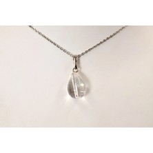 Doğaltaş Kristal Kuvars Kolye