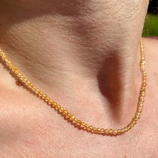 Doğaltaş Sitrin Kolye Bolluk ve Bereket