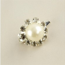 Renklime Inci Taşlı Broş