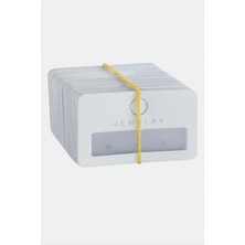 Renklime Pencere Plastik Küpe Kartı 100 Adet