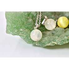 Doğaltaş Selenit Kolye