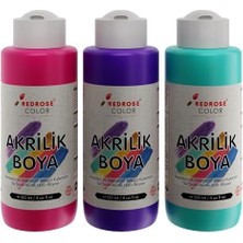 Skygo Mor-Fuşya-Turkuaz Akrilik Boya 3'lü Set 3X120ML