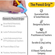 Skygo The Pencil Grip Pinch Grip, Ergonomik Yazma Yardımı, Parlak Renkli Kalem Tutacakları, 6'lı, TPG-12706