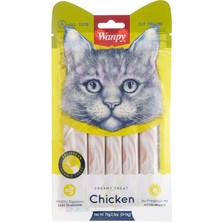 Wanpy Tavuklu Likit Kedi Ödülü 5X14 gr x 4 Adet Lezzetli ve Sindirimi Kolay Kedi Ödülü