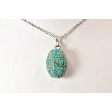 Doğaltaş Turkuaz - Firuze Kolye