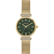 Welar Wel 2502-4 Kadın Kol Saati – Hasır Kordon, Gold Renk, 3 ATM Suya Dayanıklı