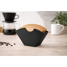 Yelpaze Filtre Kağıdı Standı-Kahve Demleme Kağıdı Tutucu-V60 Kağıt Tutucu Stant-Filtre Kağıdı Düzenleyici