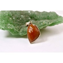 Doğaltaş Rutil Kuvars Gümüş Kolye