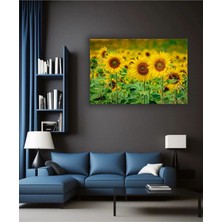 Bds Art Çiçek Temalı Dekoratif Cam Tablo