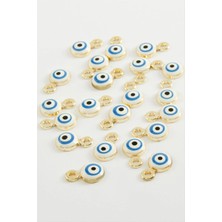 Renklime Nazar Tek Kulp Mineli Bileklik ve Kolye Ucu Aparatı 1 Adet