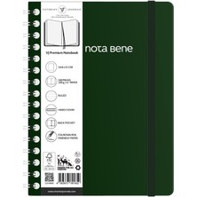 Skygo Nota Bene Spiralli Premium Sert Kapak Defter, 14.8X21 Cm, Çizgili