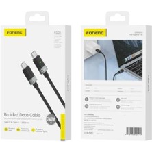 Skygo Foneng XS03 240W 200 cm Pd Type-C Şarj Kablosu Siyah