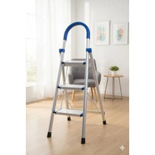 CMS Cömert Merdiven Alüminyum 3 Basamaklı Ev Tipi Merdiven | Kaymaz Basamaklı | Hafif