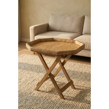 Acar 8833 Aura Ahşap Ayaklı Sehpa 62X41X53,5 cm
