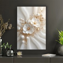 Gold Temalı Dekoratif Cam Tablo