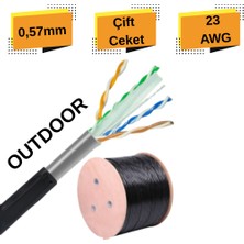 Arna Cat6 305 Metre Makara Dış Ortam 0,57MM Kesit Çift Ceketli Outdoor Kablo
