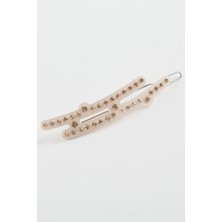 Renklime Oval Taşlı Klipsli Toka