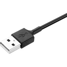 Skygo Galaxy 6 ile Uyumlu Akıllı Saat USB Şarj Aleti Akıllı Saat Şarj Kablosu Manyetik Siyah
