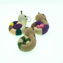 Skygo Renovon, Amigurumi Salyangoz Anahtarlık,birinci Sınıf Pamuk Ipten Tığ El Işçiliği ile Yapılmış,sevimli,sağlıklı, Peluş,elyaf Dolgu,yaratıcı,şık,sağlıklı Sevimli Figürler Çanta ve Vb Için Süs