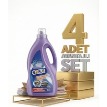 Safia Bitkisel Sıvı Çamaşır Makine Deterjanı Renkliler 4x3 Lt