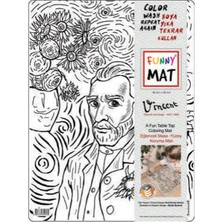 Akademi Çocuk Funny Mat - Vıncent Van Gogh 30 x 40 cm