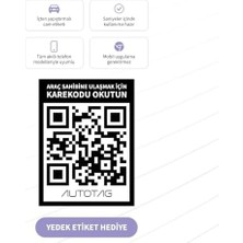 Skygo Qr Kodlu Akıllı Araç Etiketi - Karekod Numaratör - Içten Yapıştırmalı Cam Etiket