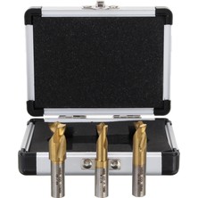 Vıktec 3 Parça 6.5mm 8mm 10MM Hss Kobalt Punta Çürütme Ucu Seti (Titanyum Kaplama)