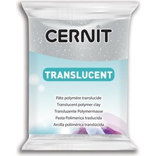 Cernit Translucent (Transparan) Polimer Kil 56 Gr. 080 Glitter Silver