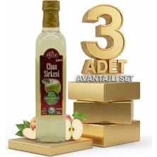 Afia Elma Sirkesi Cam Şişe 3X500 ml