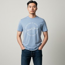 Jack & Jones Jack&jones Grayson Erkek Mavi Tişört