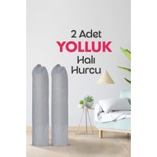 Skygo Halı Hurcu, Halı Kılıfı, Koruyucu Kılıf, Halı Kilim Organizeri (Gri, Yolluk Hurcu)