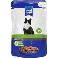 Paw Paw Kedi Yaş Maması Kuzulu 85 gr