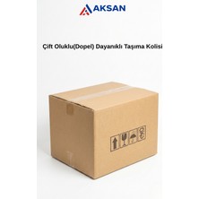 Aksan Ticaret 5 Adet 40X40X30 cm Çift Oluklu Kargo Kolisi – Ağır Yüke Dayanıklı Taşınma Kutusu