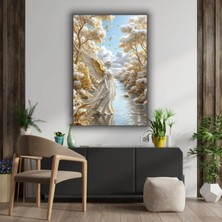 Gold Temalı Dekoratif Cam Tablo