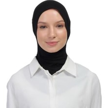 Skygo Tesettür Sporcu Bone - Pratik Kaymaz Geçmeli Boyunluklu Bone