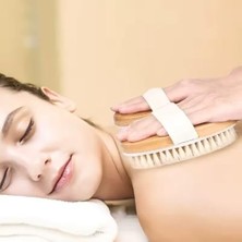 Skygo Jouis Selülit Fırçası Banyo At Kılı Doğal Lif Yapılı Masaj Fırçası (1 .sınıf Kaliteli)