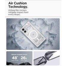 Skygo Galaxy S25 Edge ile Uyumlu Ince Kılıf Ultra Hybrid Sararma Karşıtı Duraclear Hava Kanalı Teknolojisi Askeri Sınıf Koruma Magfit Özellikli Zero One Tasarım Kapak - ACS09417