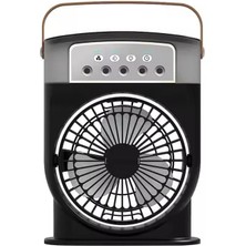 Skygo Fanı 3 Hızlı Rüzgarlı Taşınabilir Ac Sessiz Sis Fanı USB Şarj Edilebilir Küçük Taşınabilir Klima 600ML Hava Soğutucu Fanı, 7 Gece Lambalı 1/2/3 H Zamanlayıcı Stili 2, Hava Soğutucu Fanı