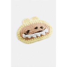 Renklime El Yapımı Tavşan Işlemeli Örgülü Çıtçıtlı Toka