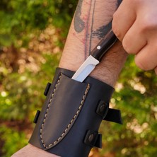 Köse Mehmet El Dikimi Deri Kılıflı Özel Üretim Bileklik Bıçak