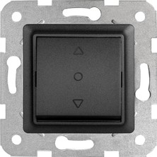 Skygo Linnera Life Gece Siyahı Tek Düğmeli Jaluzi Mekanizma ve Kapak