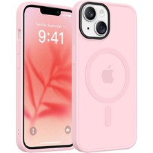 Bix iPhone 16 Magsafe Uyumlu Kılıf Tam Koruma Manyetik Darbe Emici Pembe