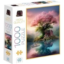 Skygo Pembe Ağaç 1000 Parça 2,2mm Kalınlık 48X68CM Profesyonel Hobi Puzzle Yapboz Serisi
