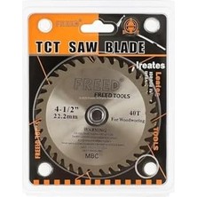 Skygo Tct Daire Testere Diski, 115 Mm, 40 Diş, 22.2 mm Delik Çapı, 1055 Karbon Çelik, Krom Vanadyum Yüzeyli, Parlatılmış ve Nikel Kaplamalı, Ağaç ve Sunta Için, Kesim Bıçağı